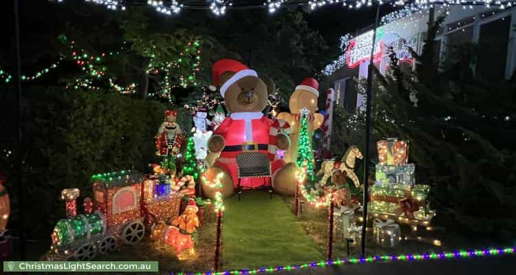 Christmas Light display at 185 Miller Street, O'Connor