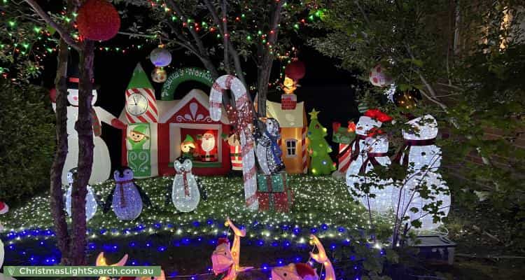 Christmas Light display at 185 Miller Street, O'Connor