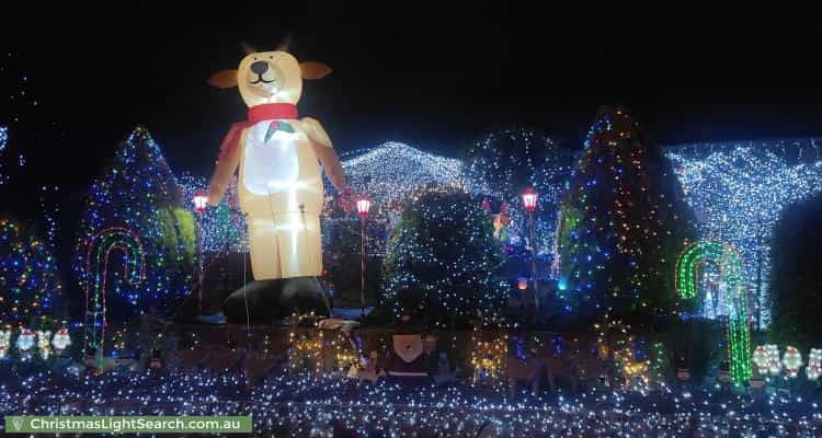 Christmas Light display at 13 Ruthven Street, Gowrie