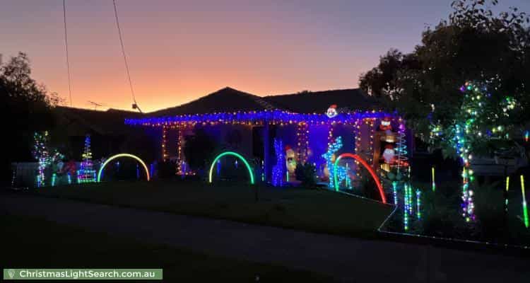 Christmas Light display at 7 Loretta Street, Carrum Downs