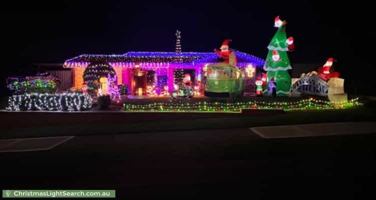 Christmas Light display at 128 Epping Forest Drive, Kearns