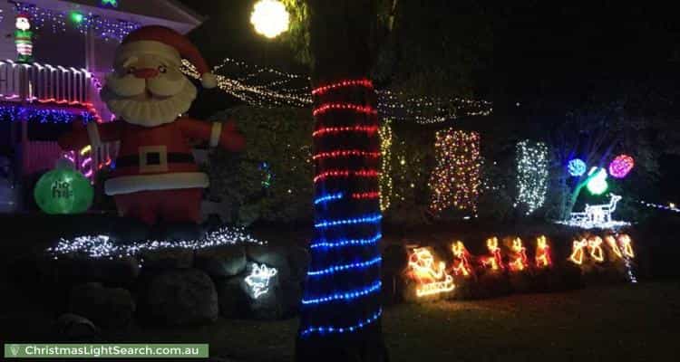Christmas Light display at  Larwood Place, Ferny Hills