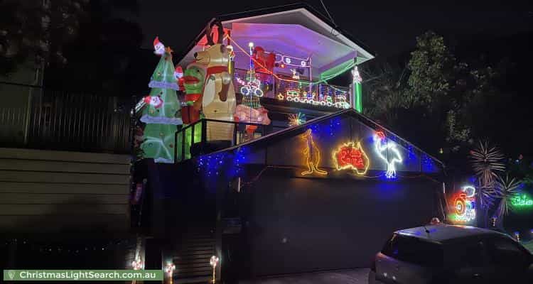 Christmas Light display at 68 Hamlet Street, Annerley
