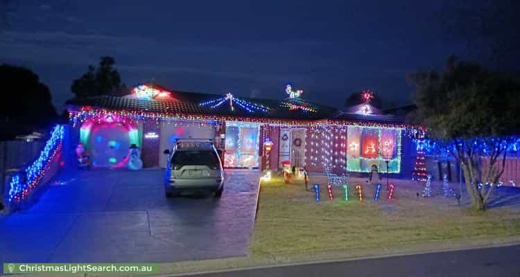 Christmas Light display at 10 Mayfield Place, Rowville