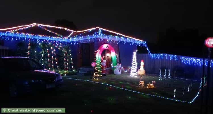 Christmas Light display at 7 Gregory Court, Cranbourne North