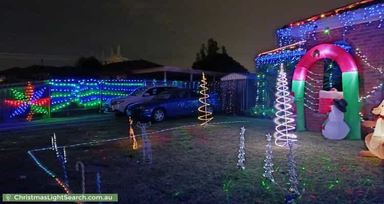 Christmas Light display at 7 Gregory Court, Cranbourne North