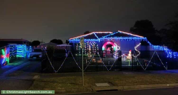 Christmas Light display at 7 Gregory Court, Cranbourne North