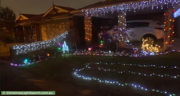 Christmas Light display at 45 Baringa Park Drive, Narre Warren South