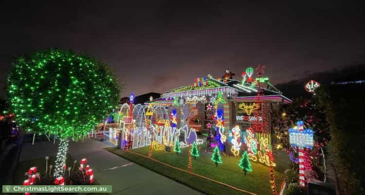 Christmas Light display at 15 Walseley Crescent, Gledswood Hills