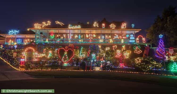 Christmas Light display at Boyd Close, Mooroolbark