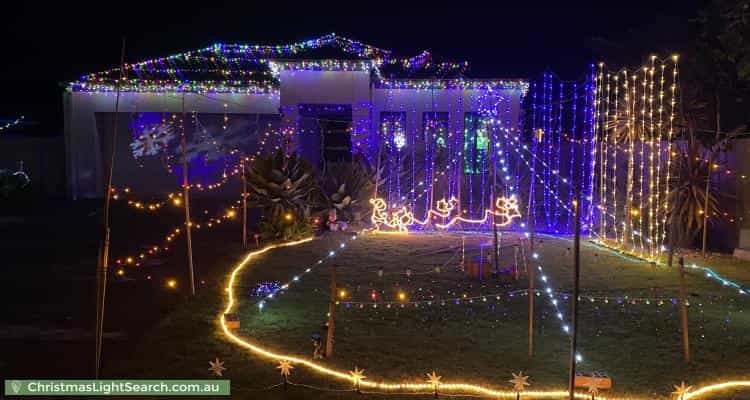 Christmas Light display at  Arcadia Avenue, Hindmarsh Island