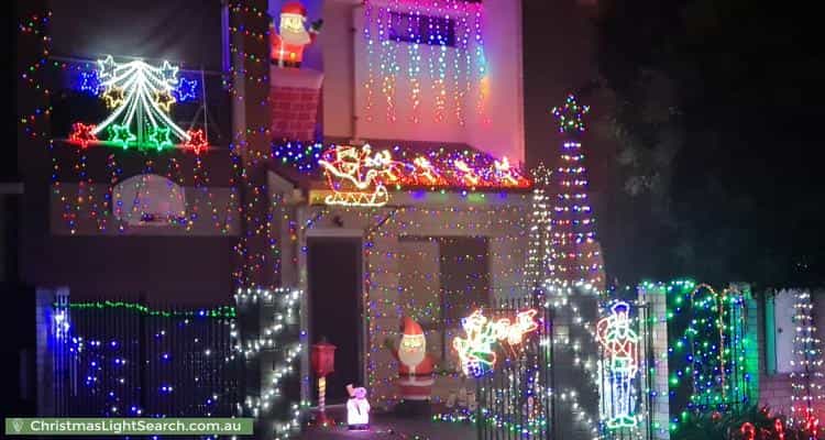 Christmas Light display at 11 Mulcra Avenue, Park Holme
