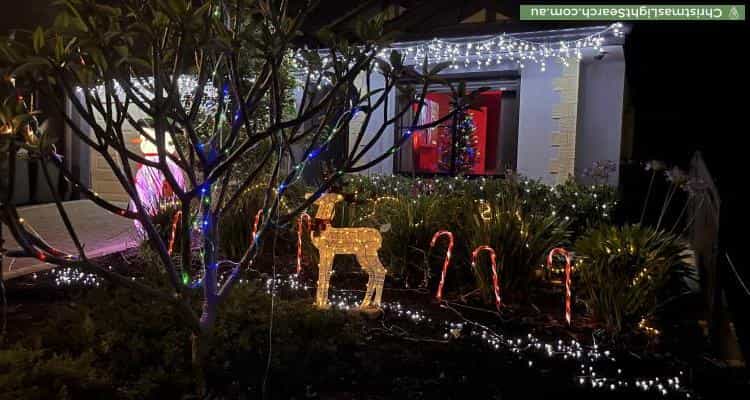 Christmas Light display at 40 Wida Way, Byford