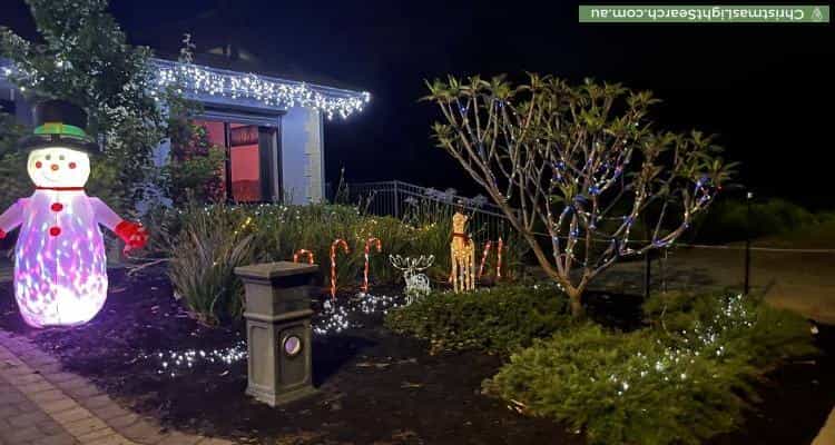 Christmas Light display at 40 Wida Way, Byford