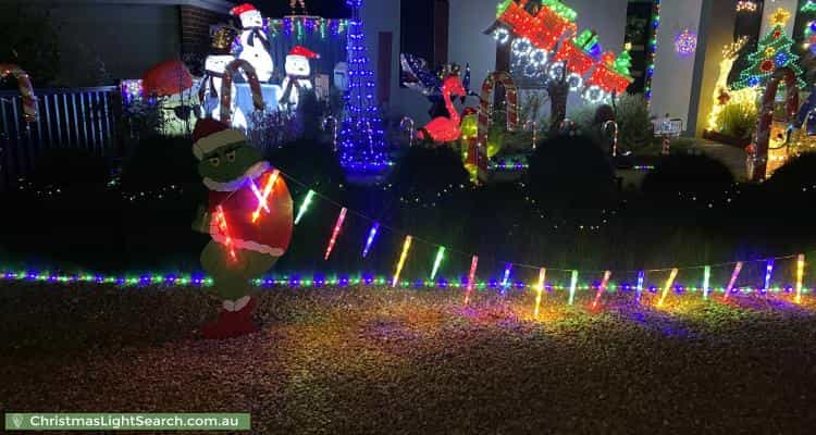 Christmas Light display at 14 Plaimar Ramble, Byford