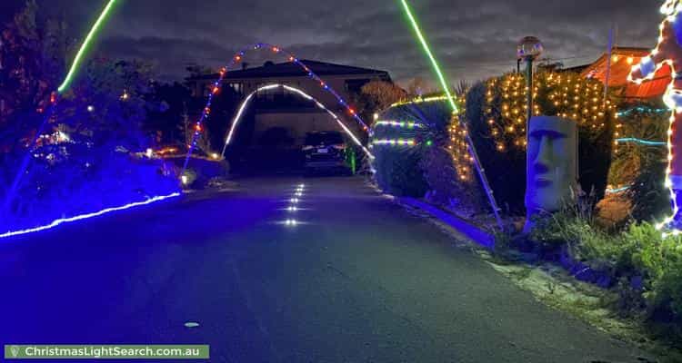 Christmas Light display at 6 Tasman Highway, St Helens