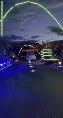 Christmas Light display at 6 Tasman Highway, St Helens