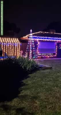 Christmas Light display at 13 Busbridge Way, Willaston
