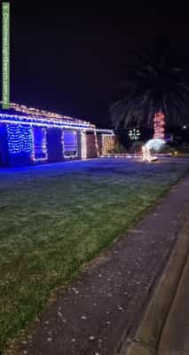 Christmas Light display at 13 Busbridge Way, Willaston