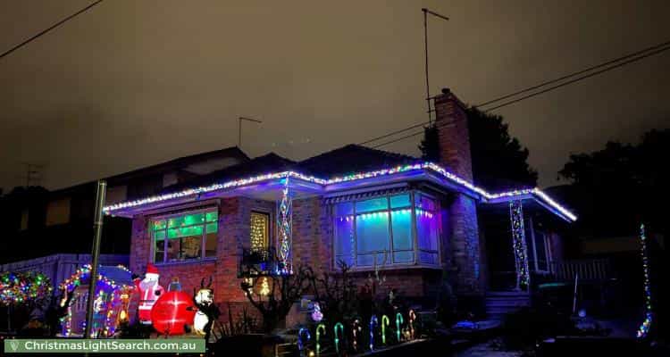 Christmas Light display at 3 Claxton Street, Ballarat Central