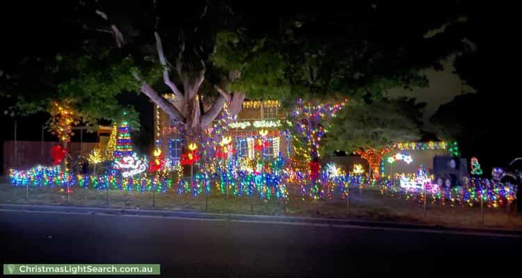 Christmas Light display at 53 Candlebark Quadrant, Rowville