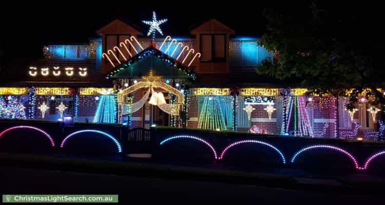 Christmas Light display at 88 Parkhill Road, Kew