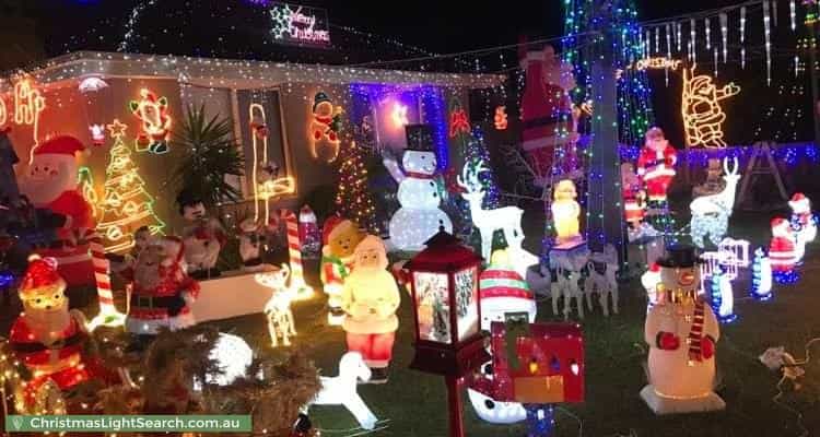 Christmas Light display at 81 Laura Road, Knoxfield