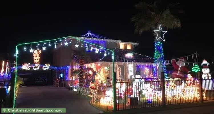 Christmas Light display at 81 Laura Road, Knoxfield