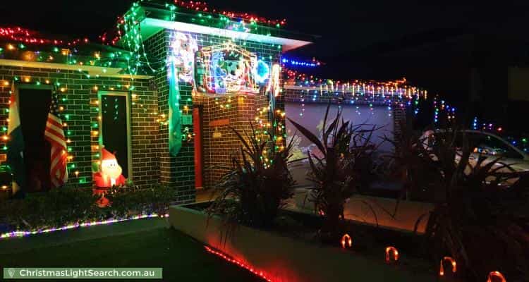 Christmas Light display at 17 Clarendon Drive, Keysborough