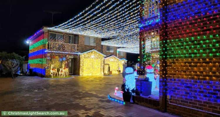 Christmas Light display at 76-78 Nuwarra Road, Moorebank