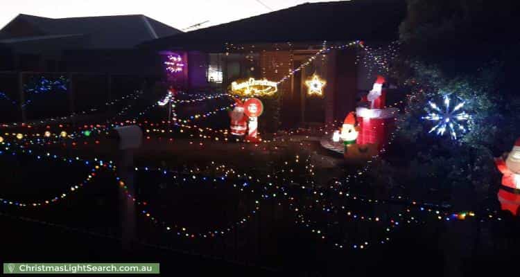 Christmas Light display at 22 Elizabeth Avenue, Capel Sound