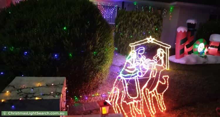 Christmas Light display at 22 Alexis Street, Hope Valley