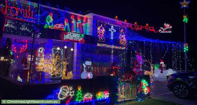 Christmas Light display at 18 Fifth Avenue, Condell Park