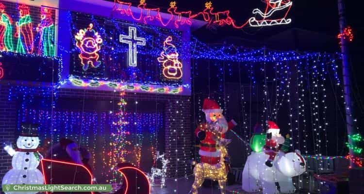 Christmas Light display at 18 Fifth Avenue, Condell Park