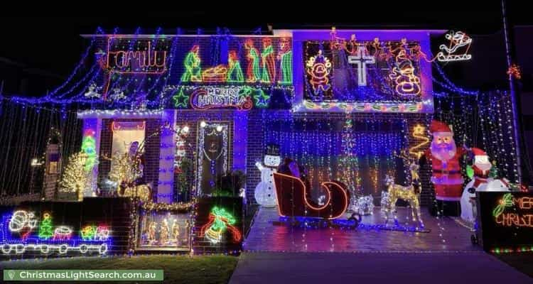 Christmas Light display at 18 Fifth Avenue, Condell Park