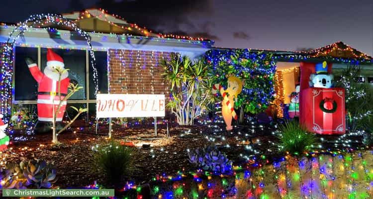 Christmas Light display at 16 Ferndene Mews, Hillarys