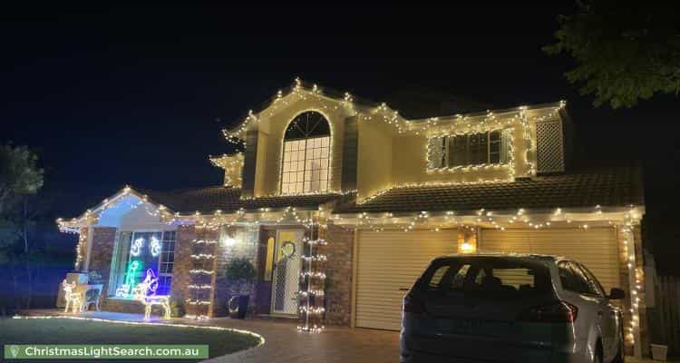 Christmas Light display at 58 Ballinger Crescent, Albany Creek