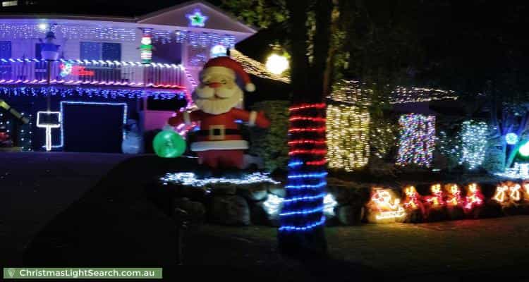 Christmas Light display at  Larwood Place, Ferny Hills