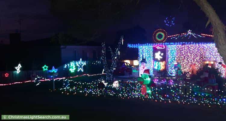 Christmas Light display at 14 Woolcock Avenue, Kangaroo Flat