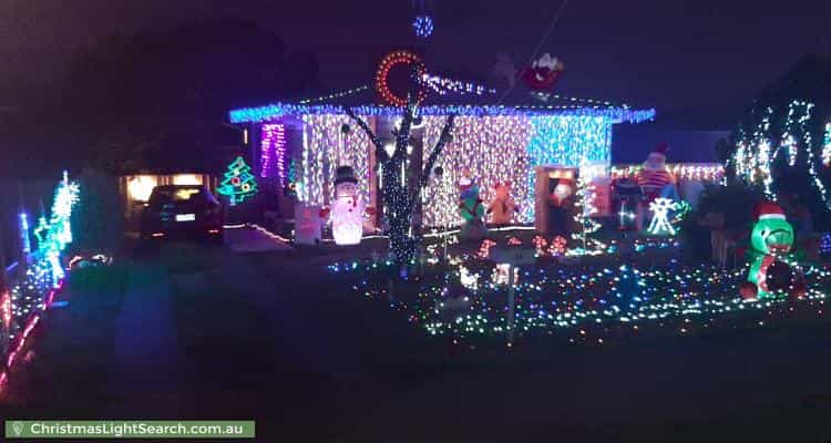 Christmas Light display at 14 Woolcock Avenue, Kangaroo Flat