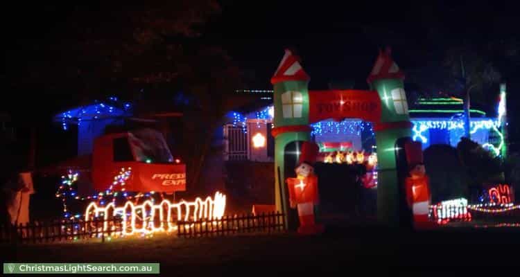 Christmas Light display at 2 Bunya Court, Narangba