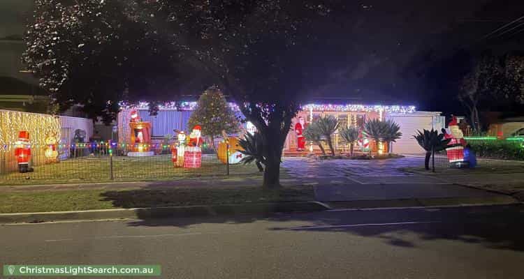 Christmas Light display at 39 Naretha Street, Holden Hill
