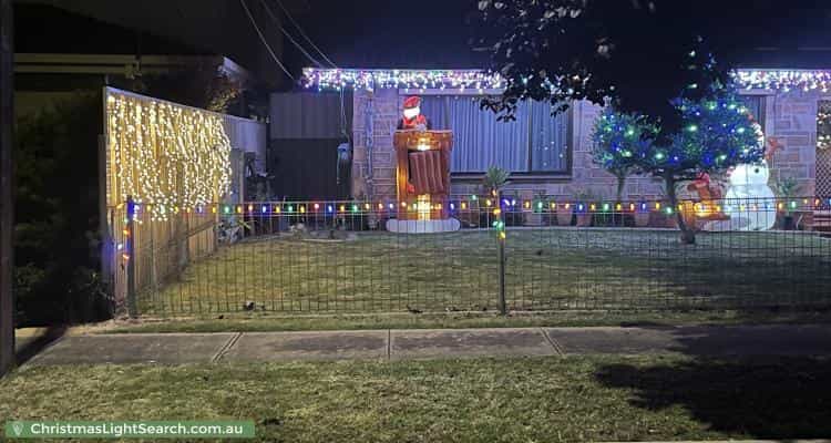 Christmas Light display at 39 Naretha Street, Holden Hill