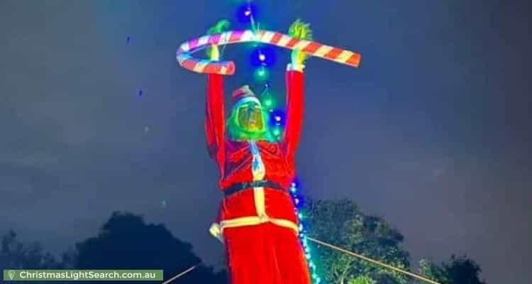 Christmas Light display at 14 Castlefield Square, Wantirna