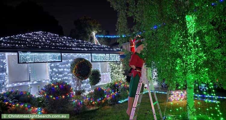 Christmas Light display at 14 Castlefield Square, Wantirna