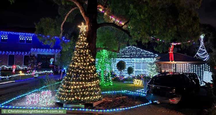 Christmas Light display at 14 Castlefield Square, Wantirna