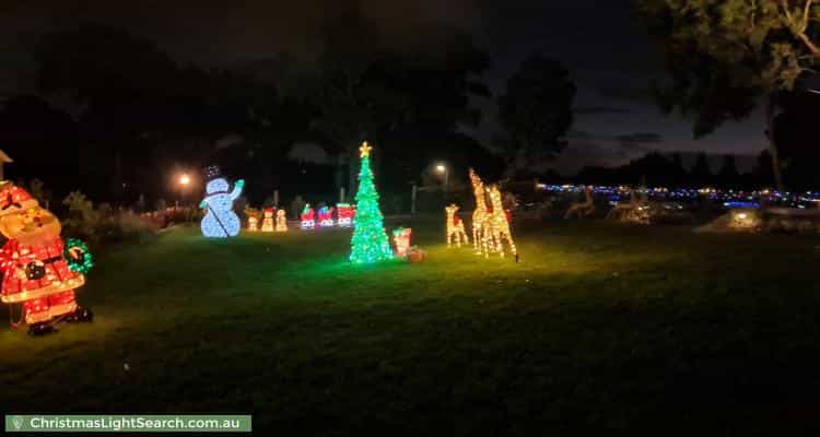 Christmas Light display at 26 Plenty Views Boulevard, Plenty