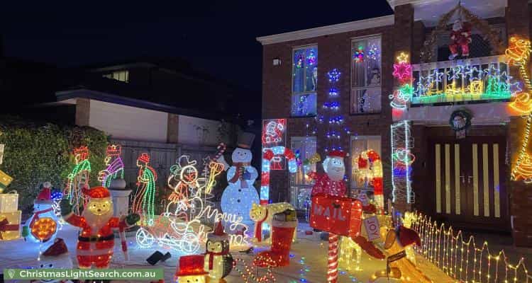 Christmas Light display at 13 Anthony Court, Hallam