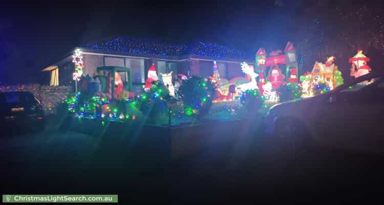 Christmas Light display at 2 Gregory Court, Pakenham