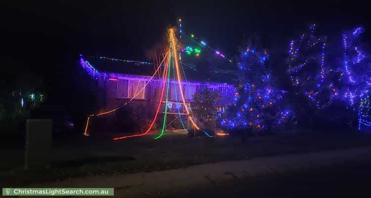 Christmas Light display at 126 Shakespeare Crescent, Fraser